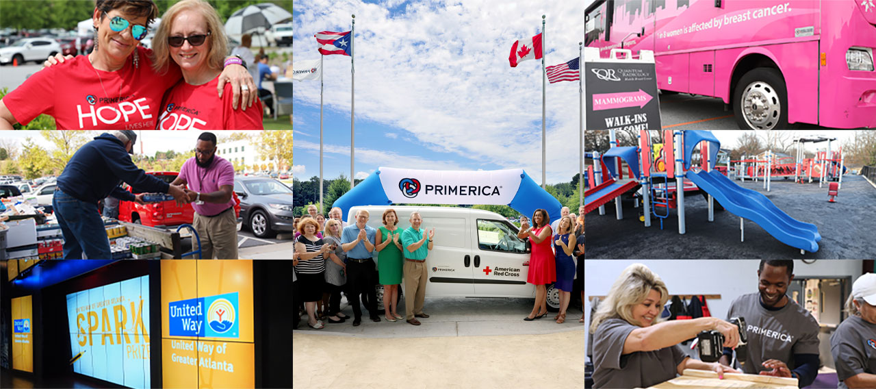Primerica volunteers and community outreach